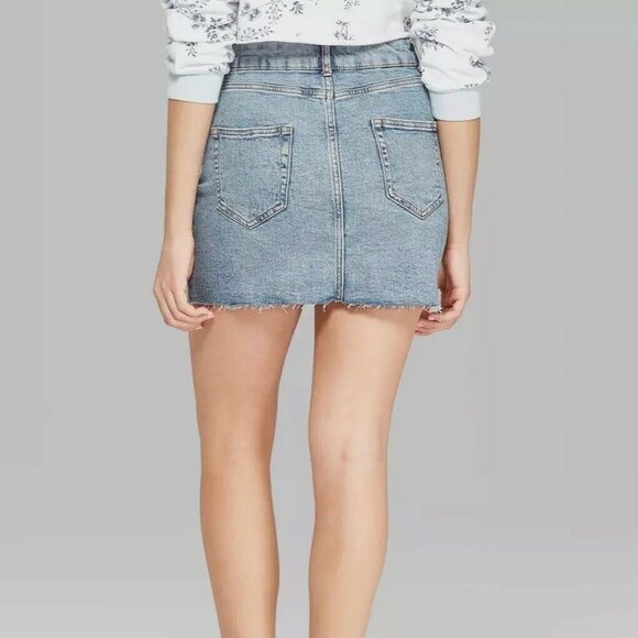 Wild Fable Acid Wash Jean Skirt - Size S - Picture 6 of 6